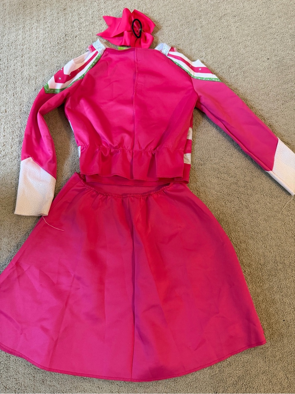 Disney Pink Zombies 3 Addison Seabrook Cheerleading Costume w/ metallic Accents - Picture 3 of 4